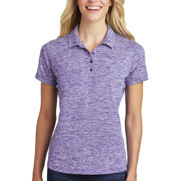Ladies PosiCharge ® Electric Heather Polo Thumbnail