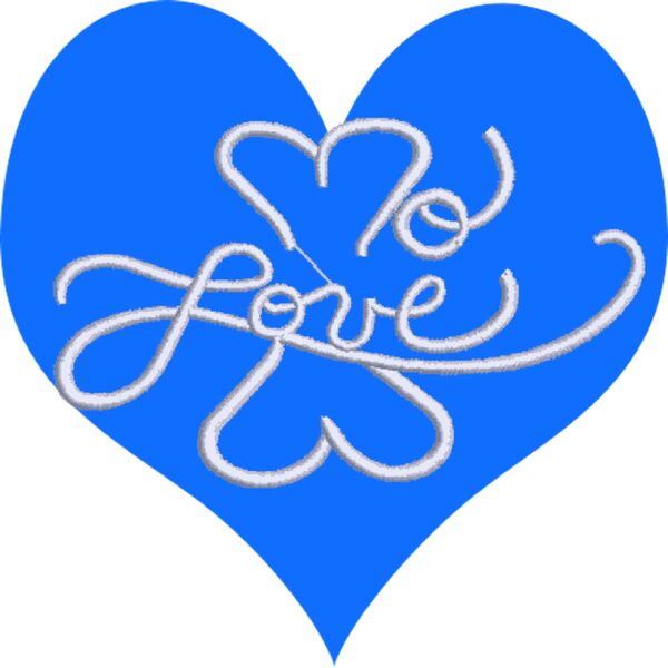 Blue Mo Love Heart Thumbnail